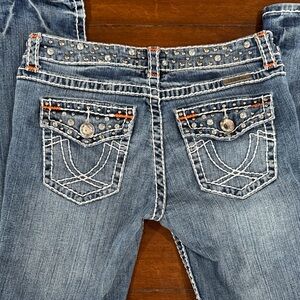💎 Y2K LA Idol Bootcut Jeans Size 9 | Bling Studded Pockets | USA Made